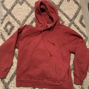 Maroon sweatshirt from Brandy Melville